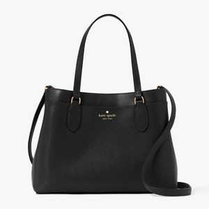New Kate Spade Sienna Satchel Grain Leather Black